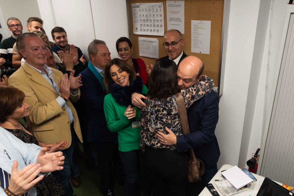 NOCHE DE ELECCIONES GENERALES EN LA SEDE DE VOX / 10-11-2019 / FOTOS: FRANCISCO JIMENEZ [[[FOTOGRAFOS]]]