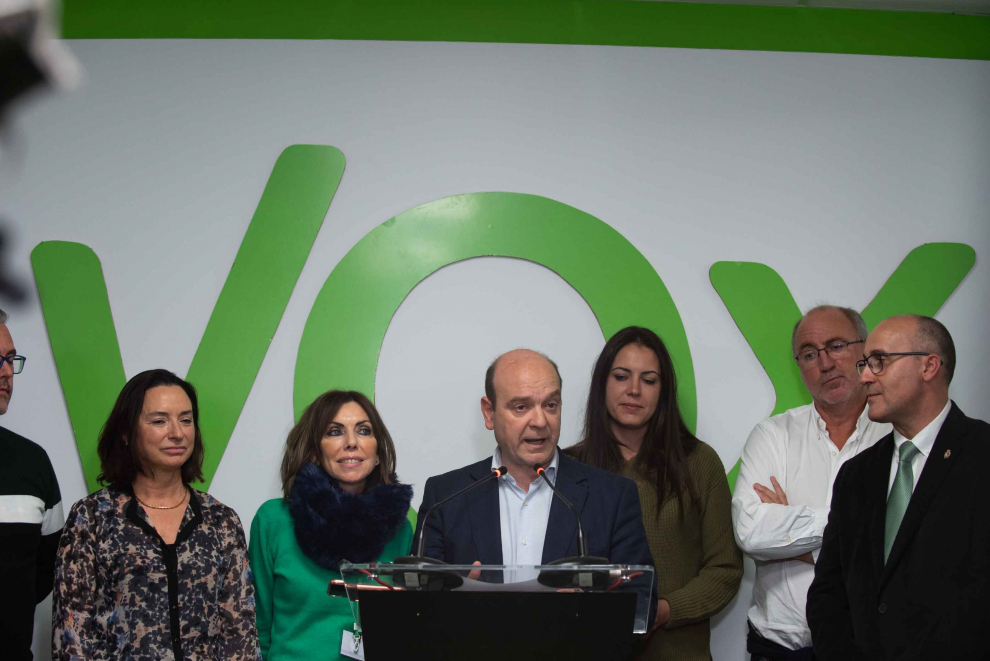 NOCHE DE ELECCIONES GENERALES EN LA SEDE DE VOX / 10-11-2019 / FOTOS: FRANCISCO JIMENEZ [[[FOTOGRAFOS]]]