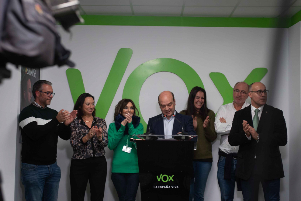 NOCHE DE ELECCIONES GENERALES EN LA SEDE DE VOX / 10-11-2019 / FOTOS: FRANCISCO JIMENEZ [[[FOTOGRAFOS]]]