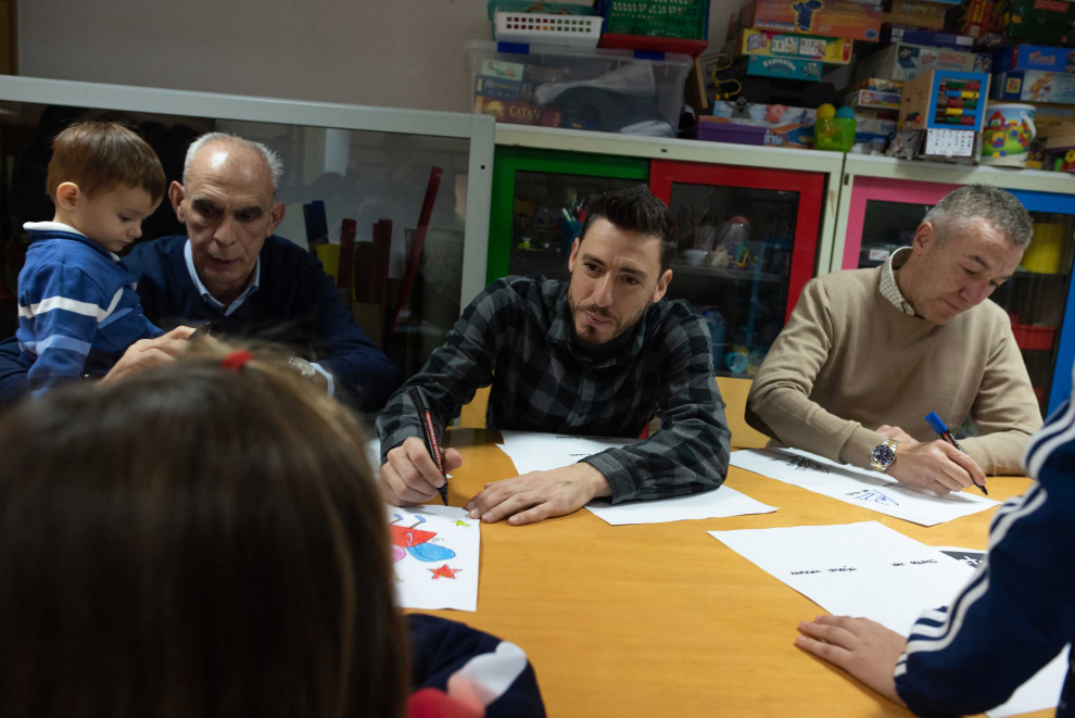 Visita a Aspanoa del Real Zaragoza.