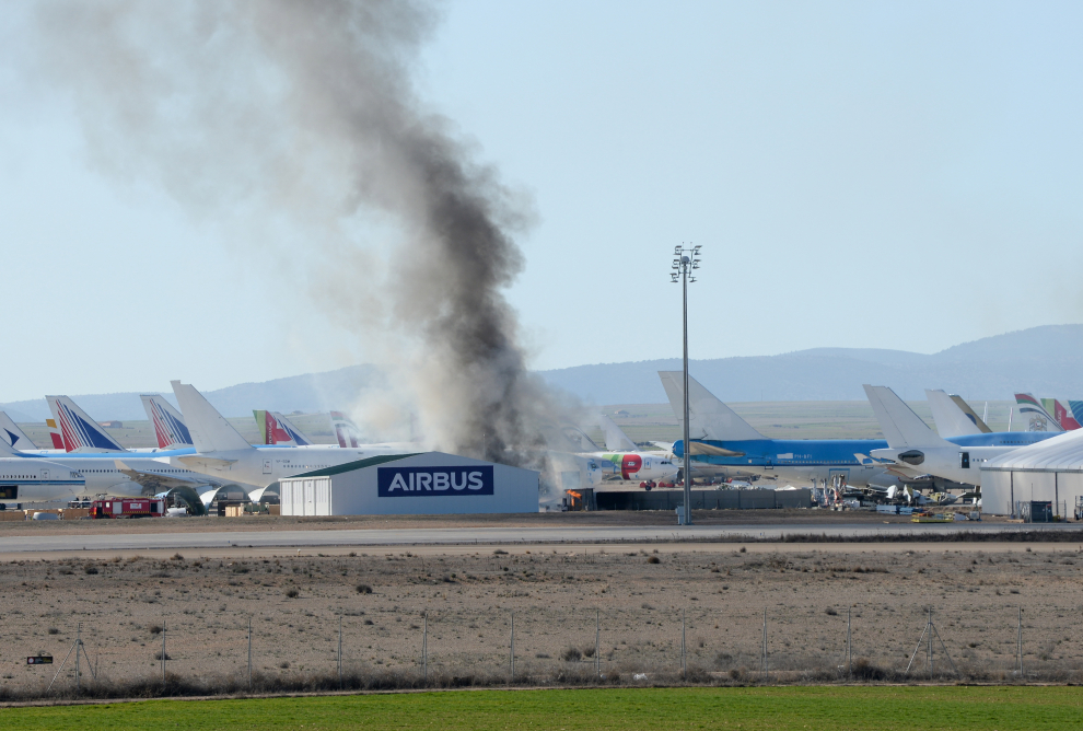 Inciendio en el Aeropuerto de Teruel /2020-02-20/ Foto: Jorge Escudero [[[FOTOGRAFOS]]]
