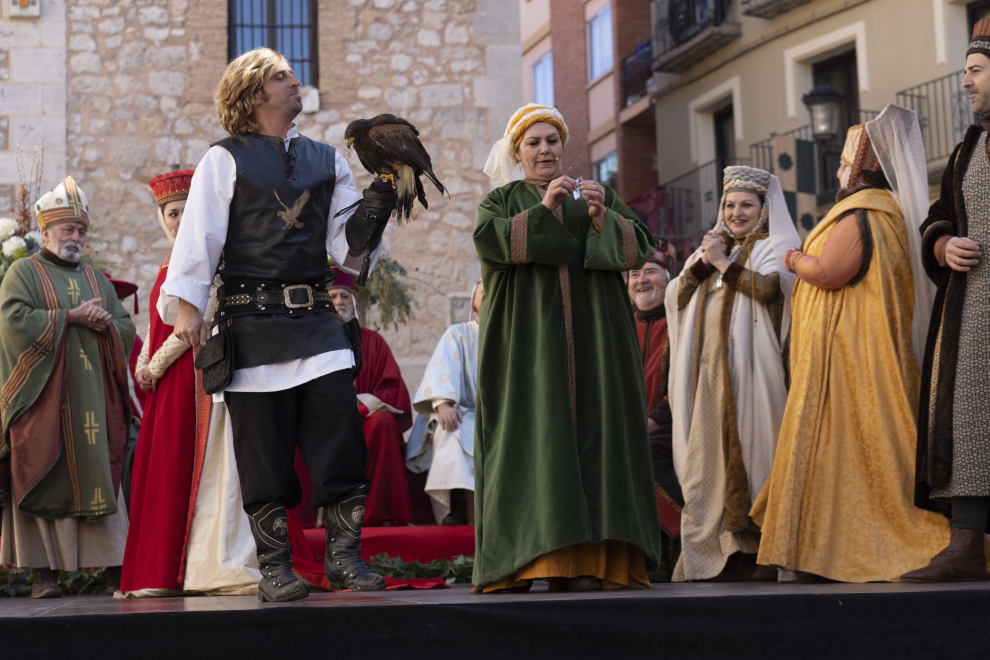 Representacion de la escena de la boda de Isabel de Segura y don pedro de Azagra