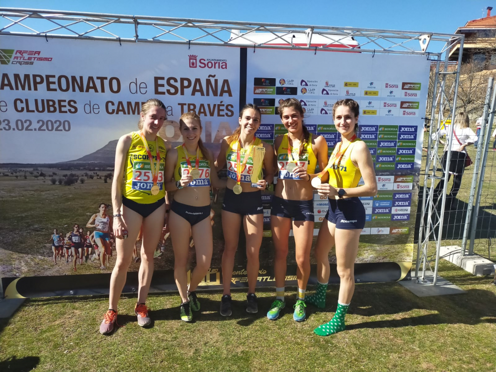 El equipo sub-16 de Alcampo Scorpio 71, bronce en el Campeonato de España de cross en Soria