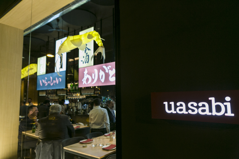 Aspecto exterior del restaurante Usabi, situado en Cesáreo Alierta.