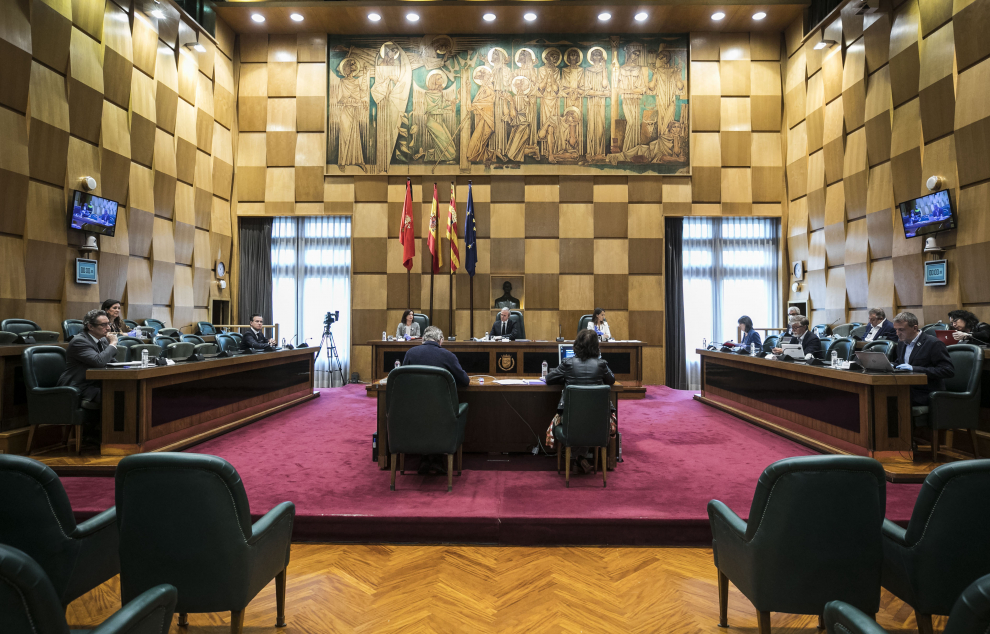 Pleno extraordinario del Ayuntamiento de Zaragoza