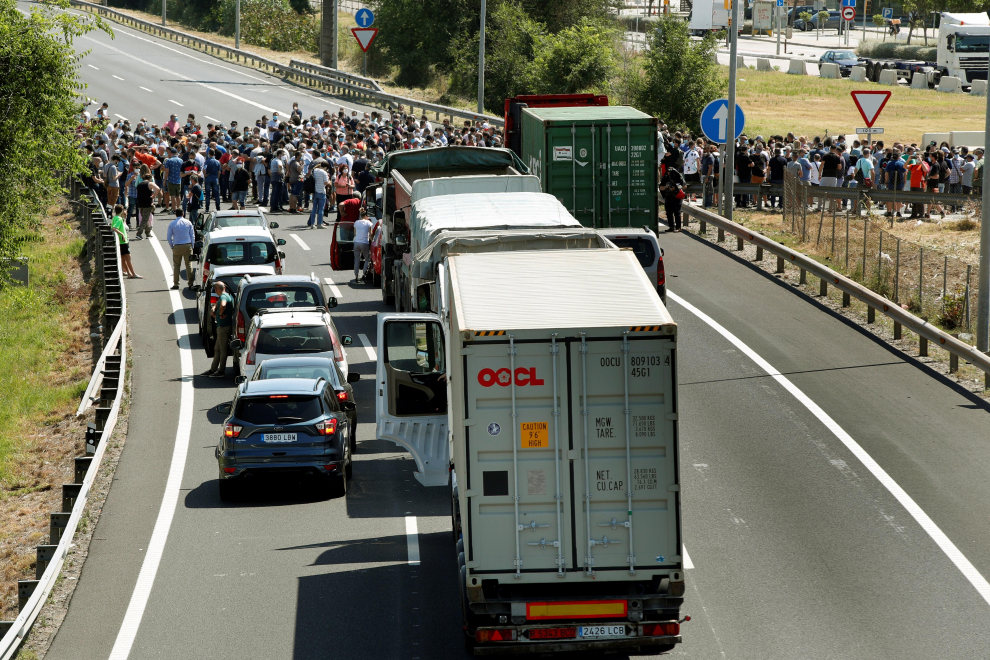 Protestas de trabajadores de Nissan en Barcelona