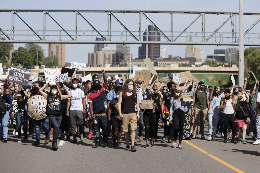 Police abuse protest in wake of George Floyd death in Minneapolis