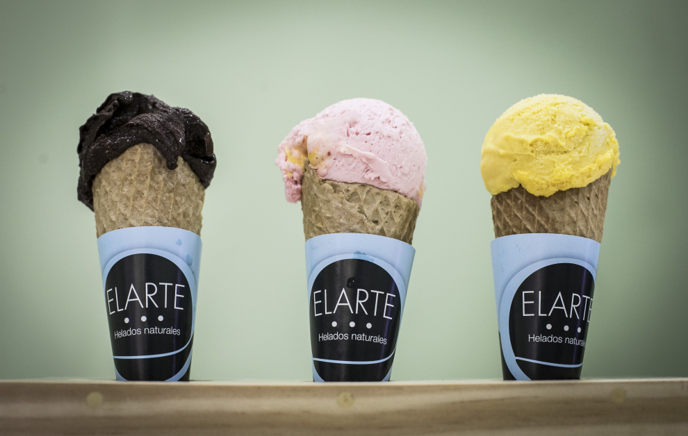 Elarte Nuevos helados con sabor aragonés, en Zaragoza