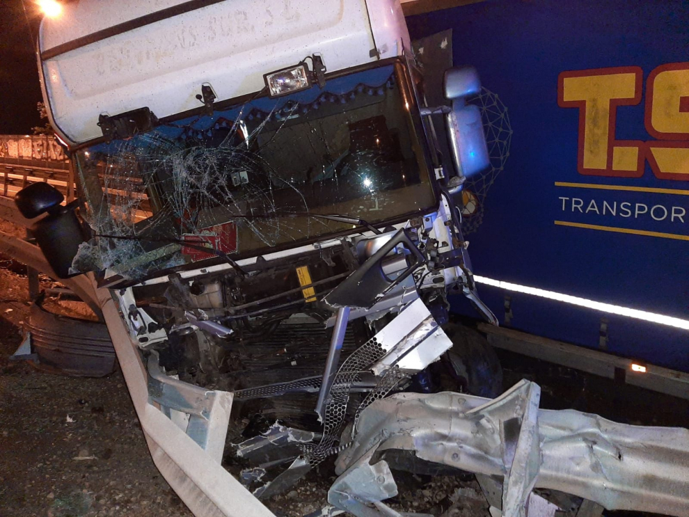 Accidente de circulación en la A-2.