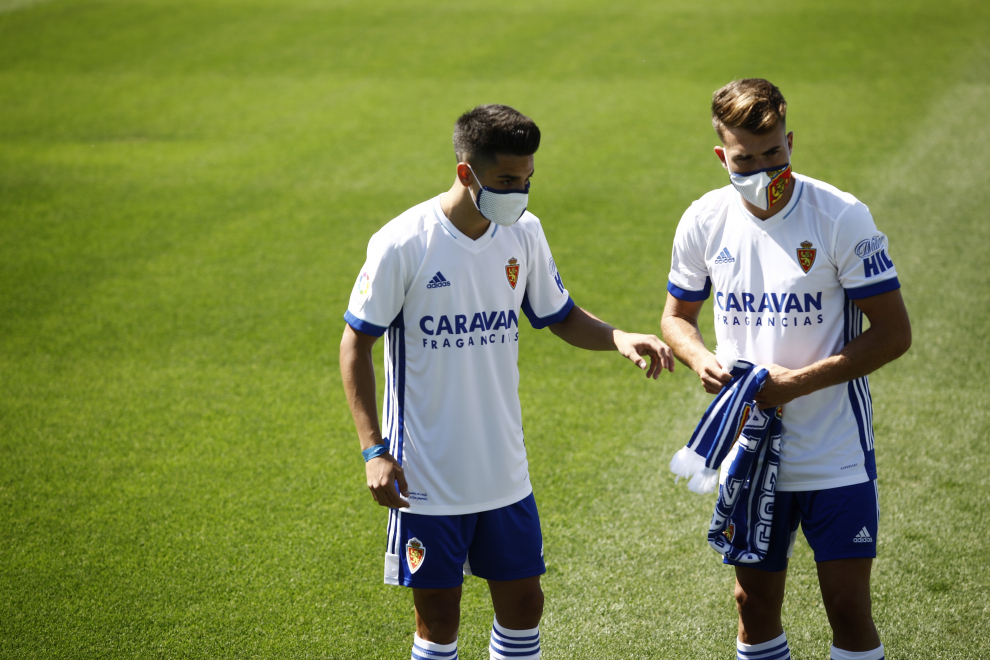 Pep Chavarría y Sergio Bermejo, presentados como jugadores del Real Zaragoza