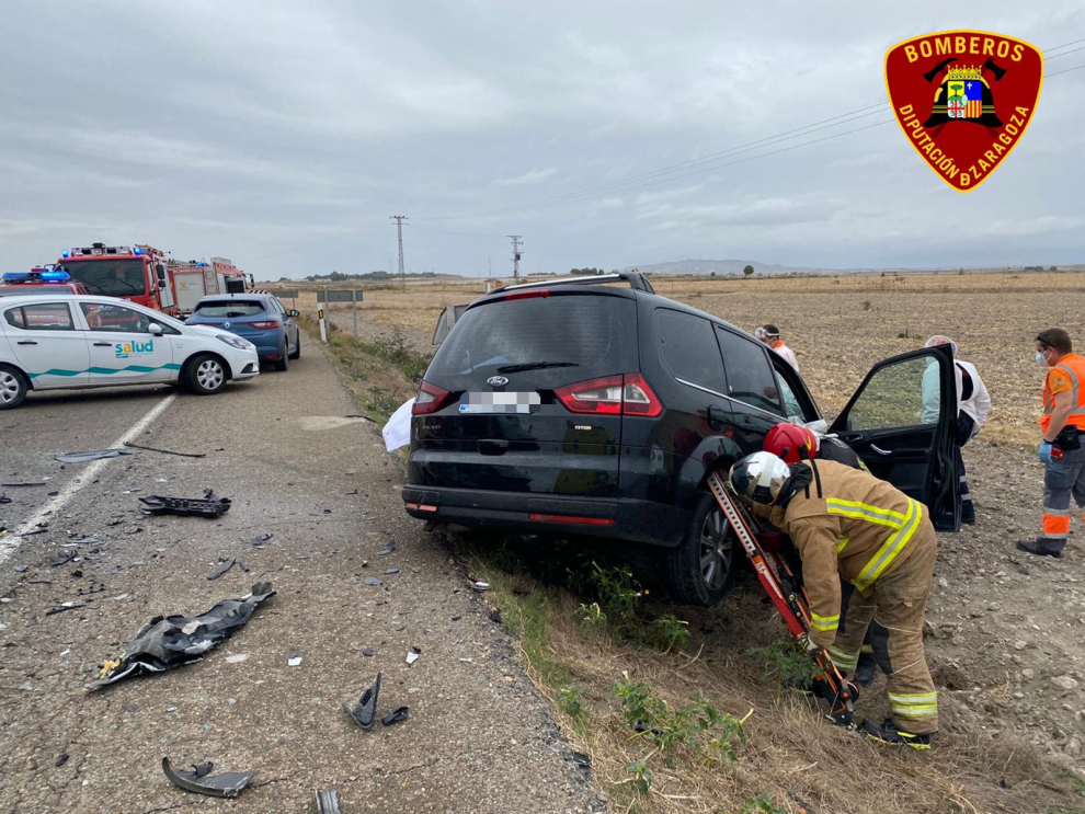Accidente mortal de tráfico en la N-II a la altura de Bujaraloz