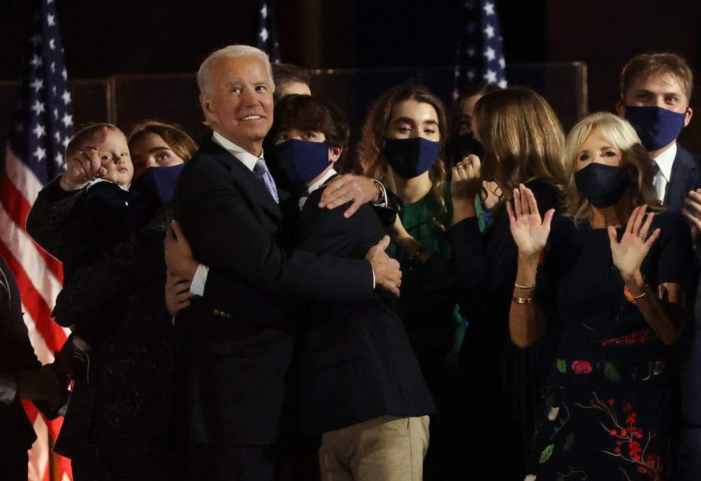 Fotos De Joe Biden Y Kamala Harris Celebrando La Victoria Como ...