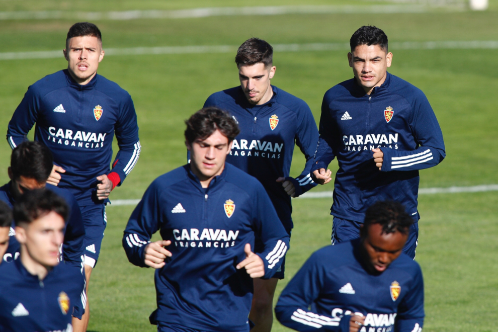 Entrenamiento del Real Zaragoza.