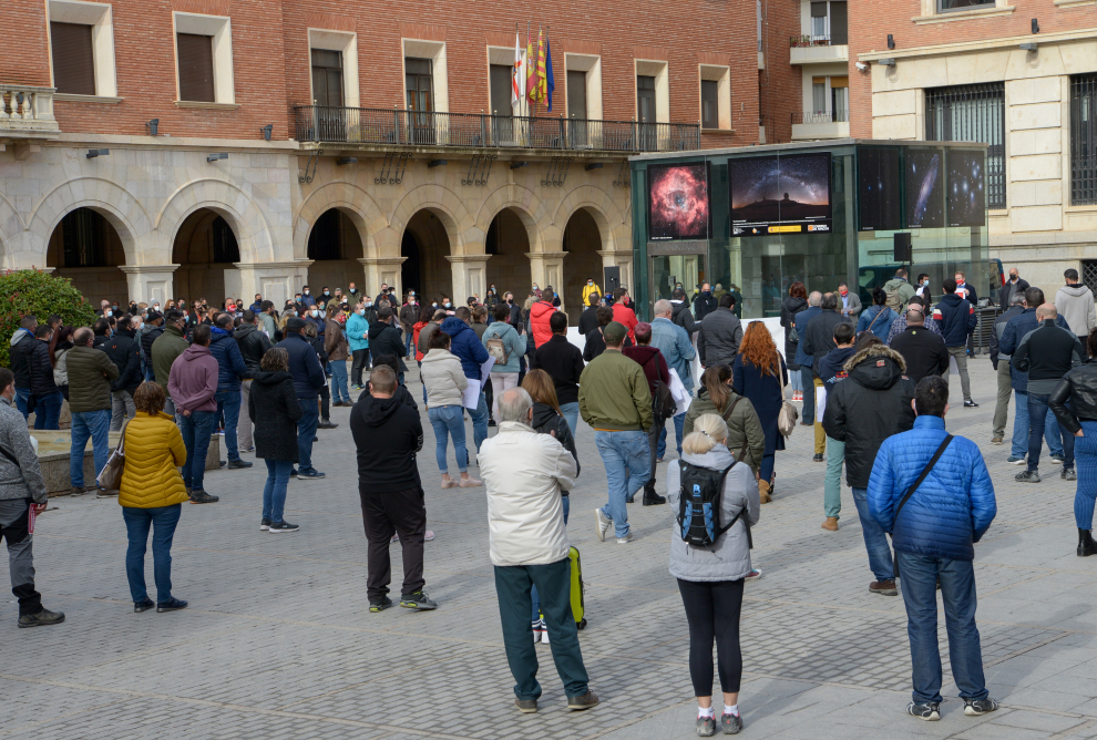Protesta de la hostelería en Teruel
