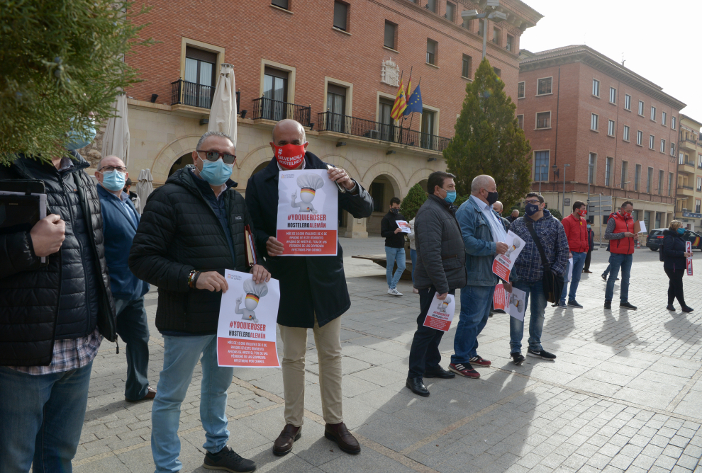 Protesta de la hostelería en Teruel