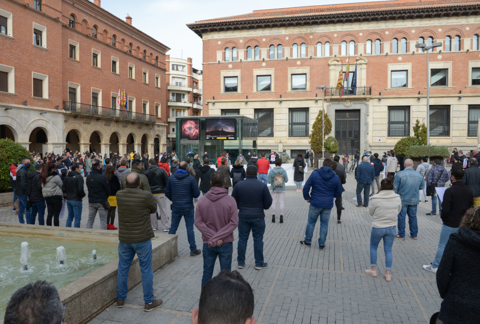 Protesta de la hostelería en Teruel