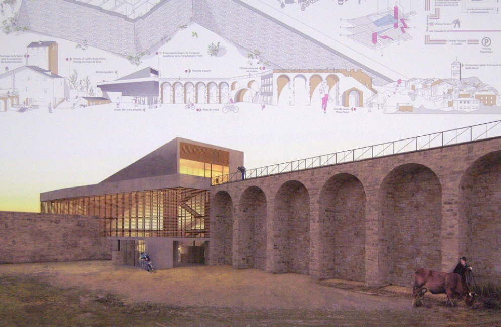 Los proyectos presentados al concurso de ideas para el futuro Palacio de Congresos de Aínsa pueden verse en el nuevo Centro Cultural