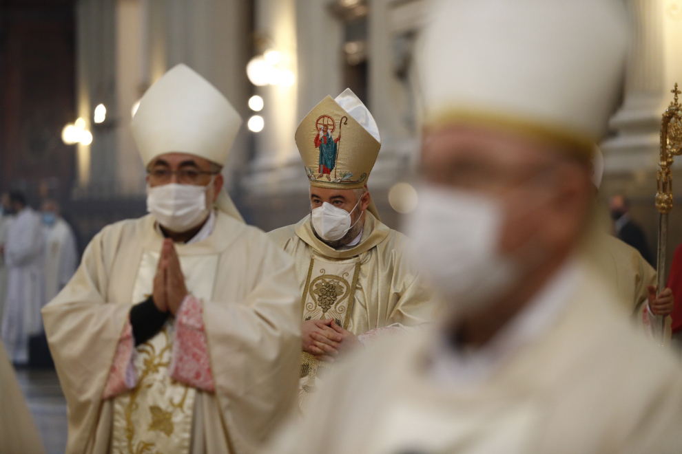 Toma de posesión del nuevo arzobispo de Zaragoza, Carlos Escribano