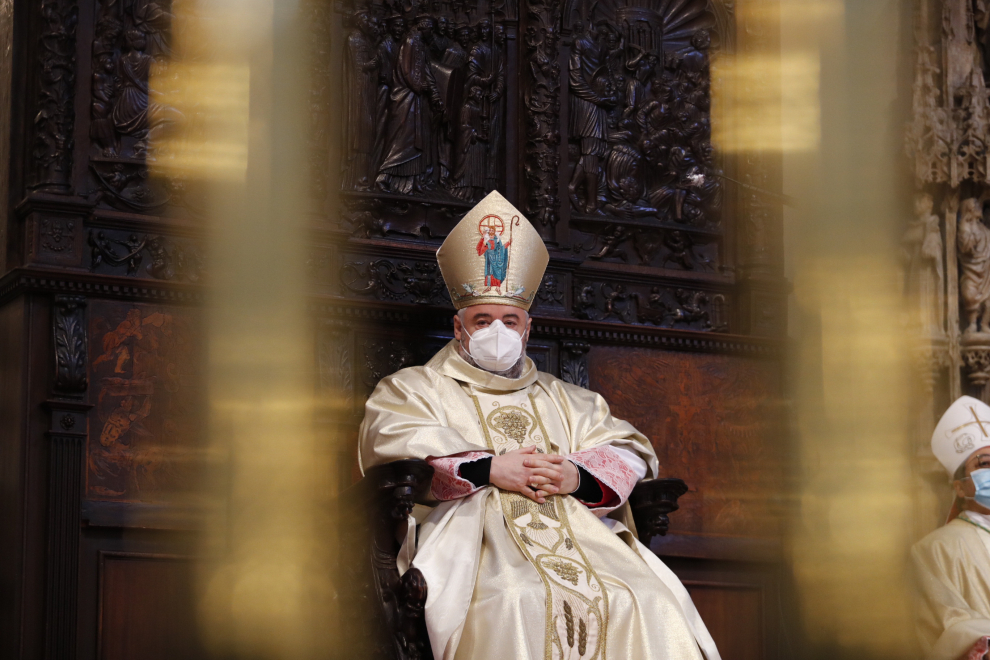 Toma de posesión del nuevo arzobispo de Zaragoza, Carlos Escribano