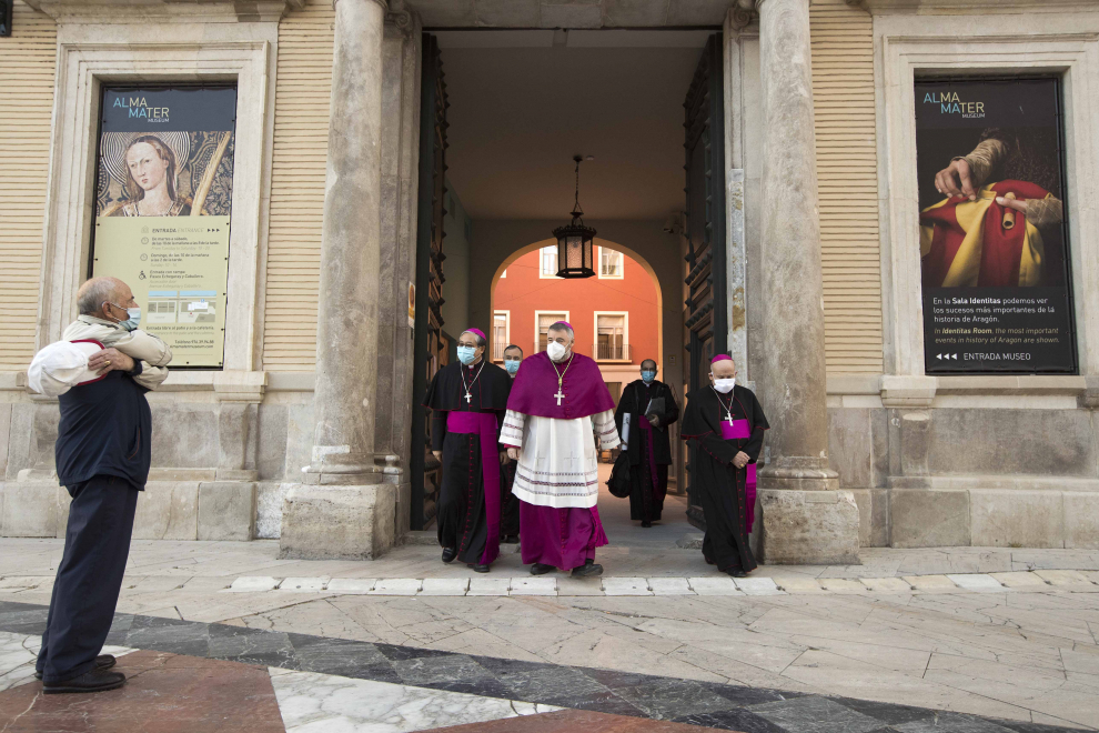 Toma de posesión del nuevo arzobispo de Zaragoza, Carlos Manuel Escribano