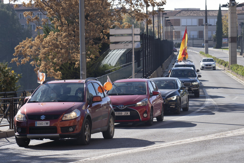 Protesta de la enseñanza concertada en las calles de Teruel
