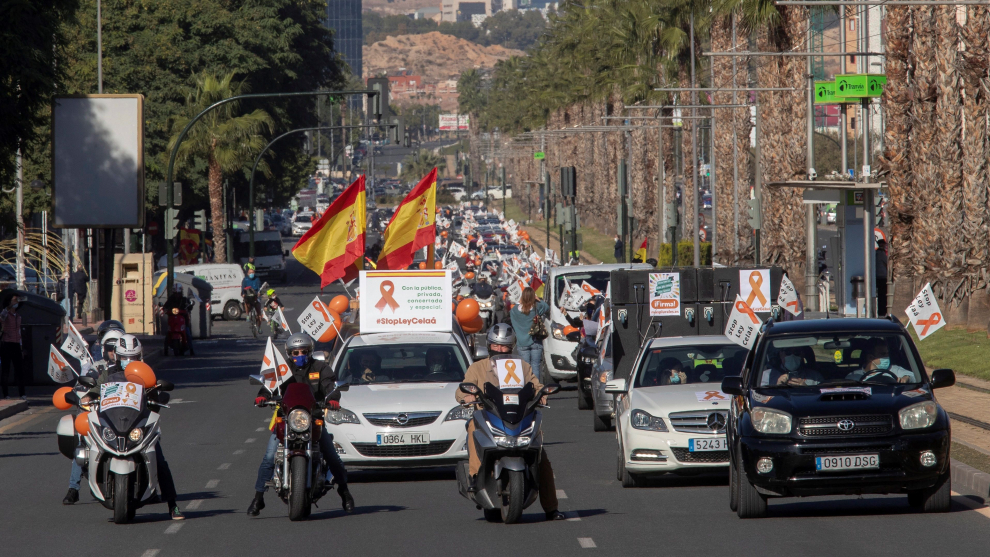 Protesta de la enseñanza concertada este domingo en Murcia