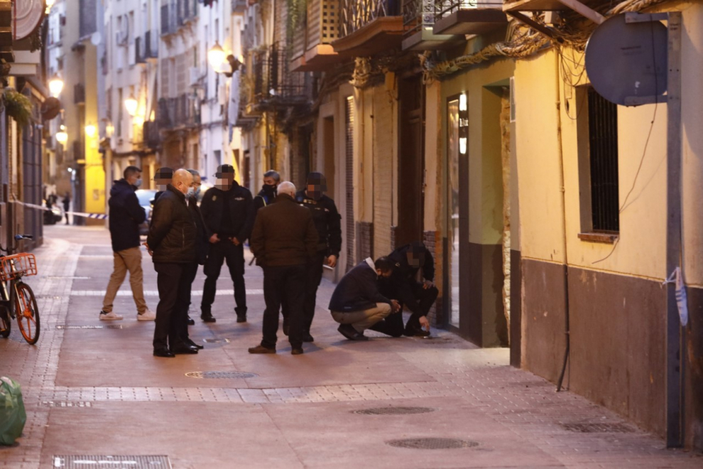 Tiroteo en la calle de Boggiero de Zaragoza.
