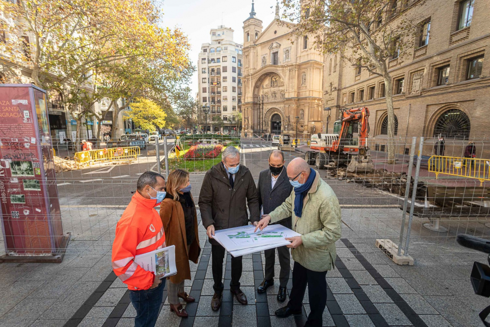 Arrancan las obras de reforma de la plaza de Santa Engracia en Zaragoza