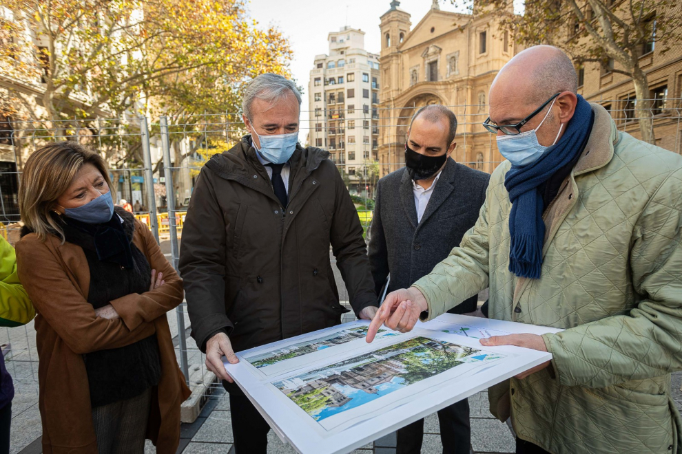 Arrancan las obras de reforma de la plaza de Santa Engracia en Zaragoza