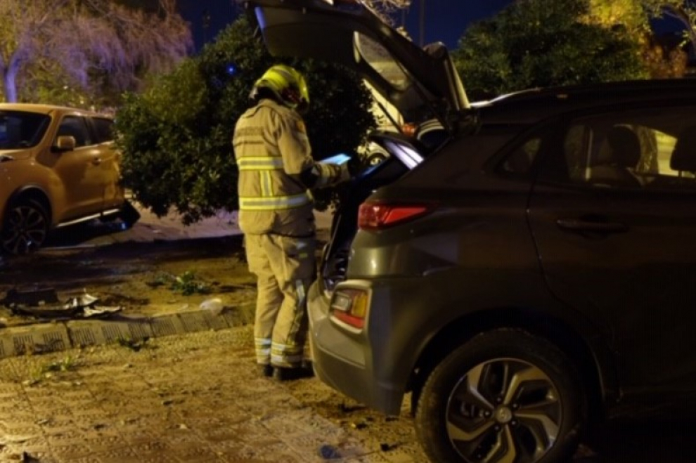 Accidente en las calles de Alberto Casañal y Pantano de Bubal