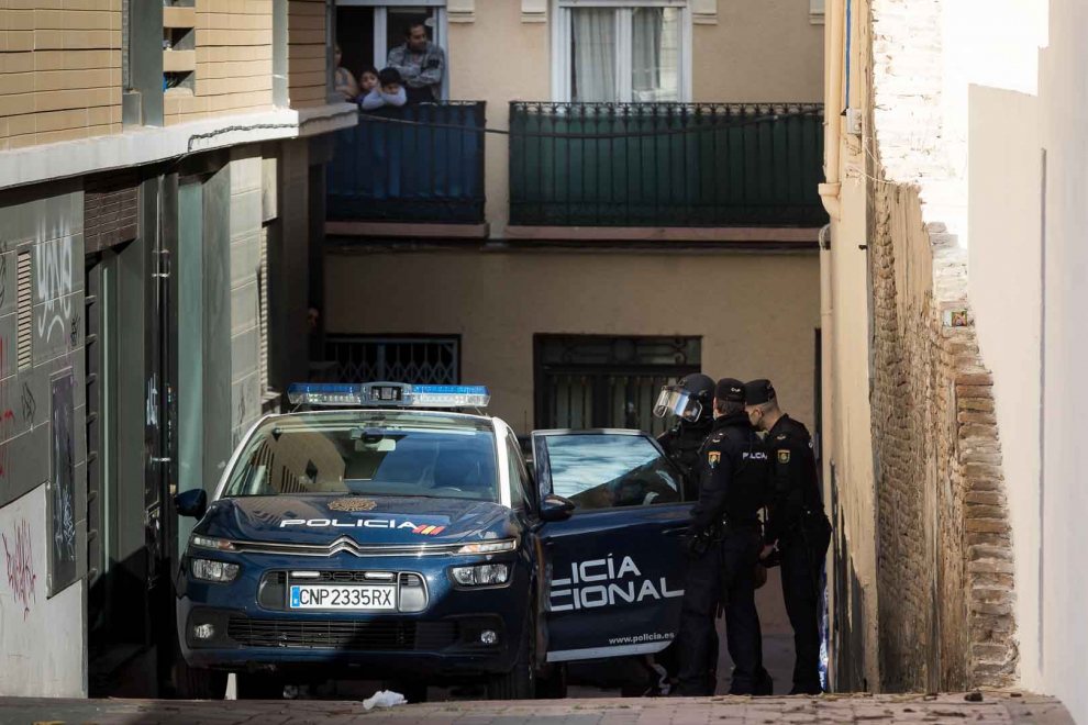 Tres okupas, detenidos por actos vandálicos en la calle Pignatelli