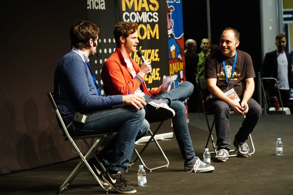 Entrevista con público a Jack Quaid, protagonista de la serie 'The Boys' en el Salón del cómic de Valencia 2020.
