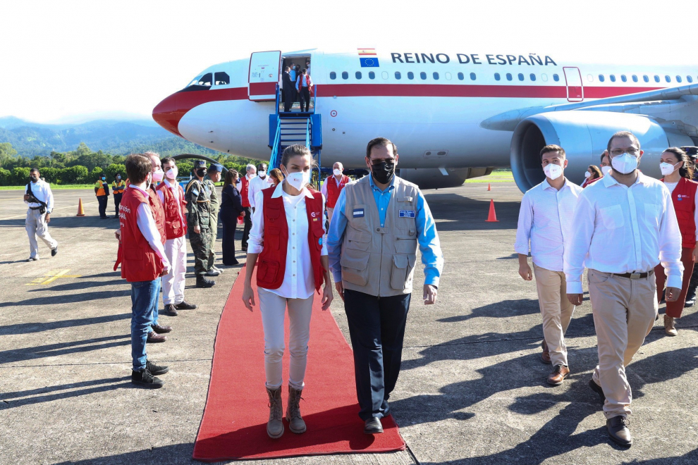 La reina Letizia viaja a Honduras tras los daños causados por los huracanes