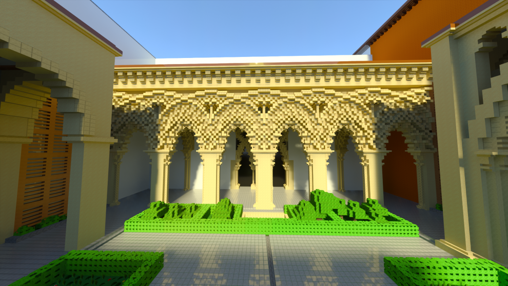 El palacio de la Aljafería se convierte en escenario del Minecraft