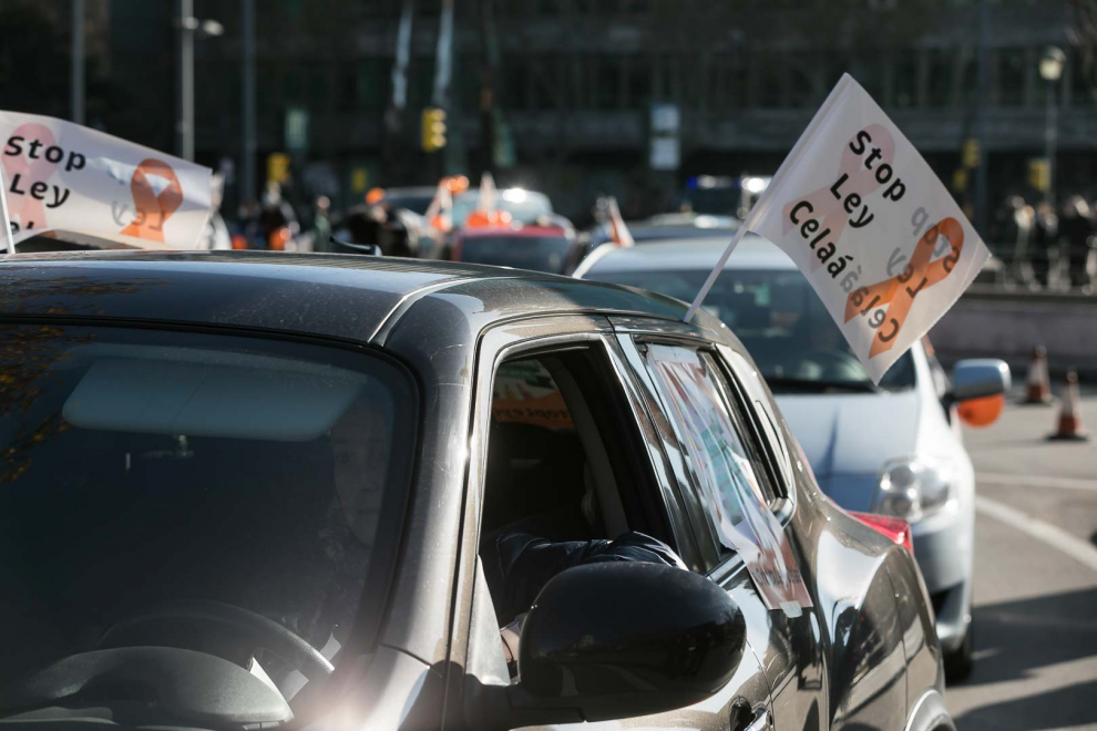 Nueva protesta de la concertada en coches contra la ley Celáa