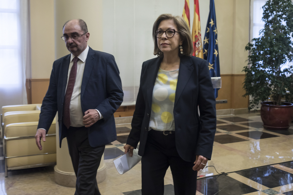 Pilar Ventura presenta su dimisión como consejera de Sanidad del Gobierno de Aragón a Javier Lambán