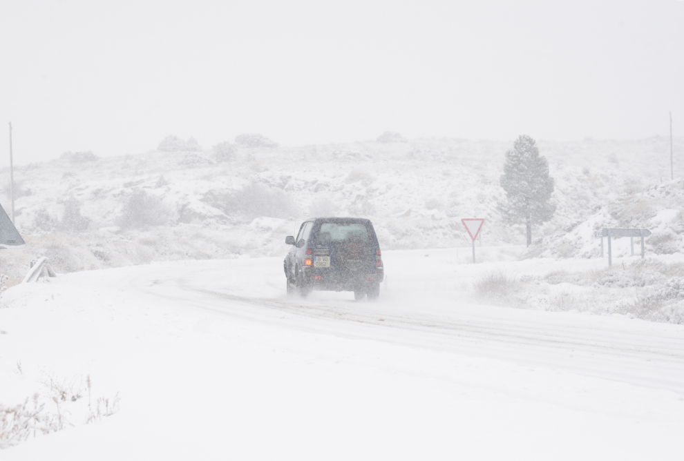 La borrasca Filomena cubre de nieve la provincia de Teruel.