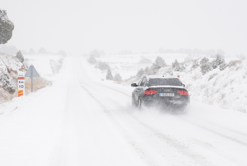 La borrasca Filomena cubre de nieve la provincia de Teruel.