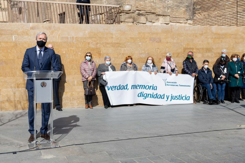 Homenaje a las víctimas del terrorismo en Zaragoza