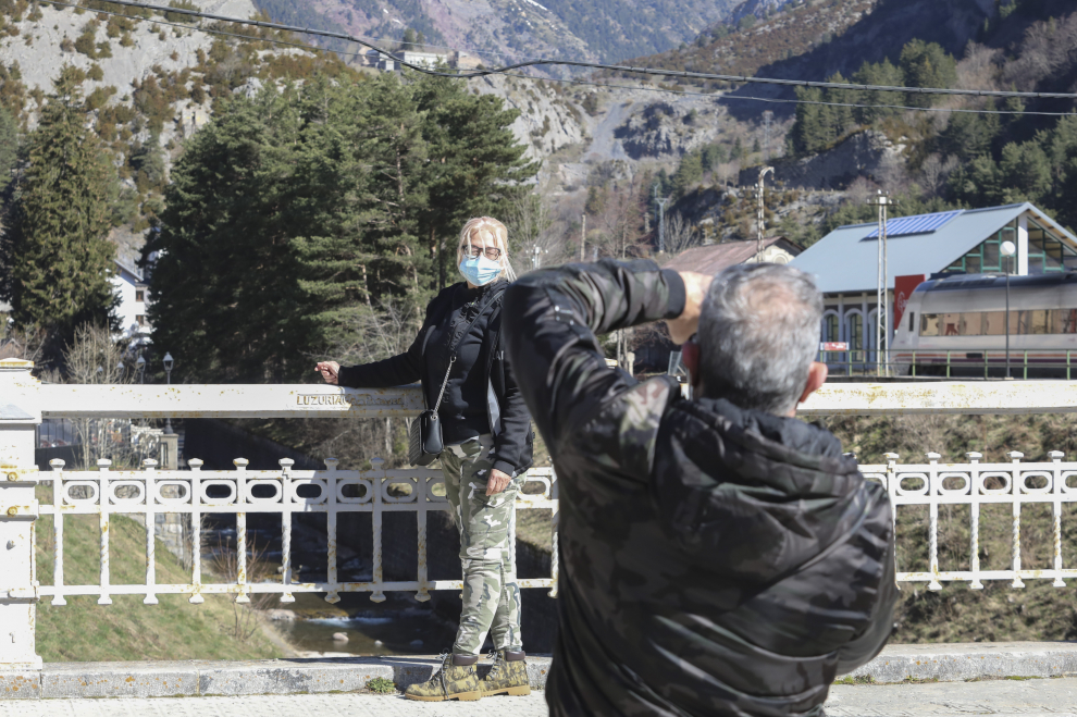Afluencia contenida de visitantes en el Pirineo aragonés