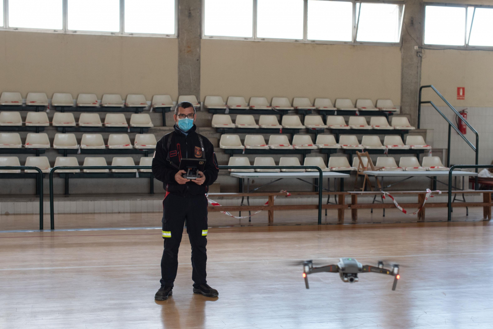 Unidad de drones de los Bomberos del Ayuntamiento de Zaragoza.