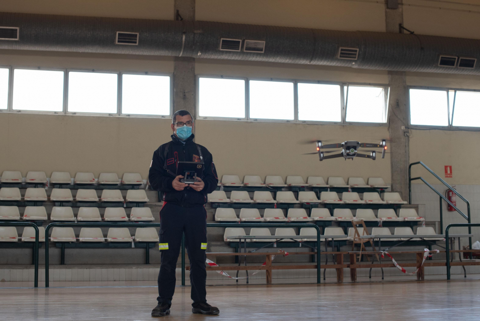 Unidad de drones de los Bomberos del Ayuntamiento de Zaragoza.