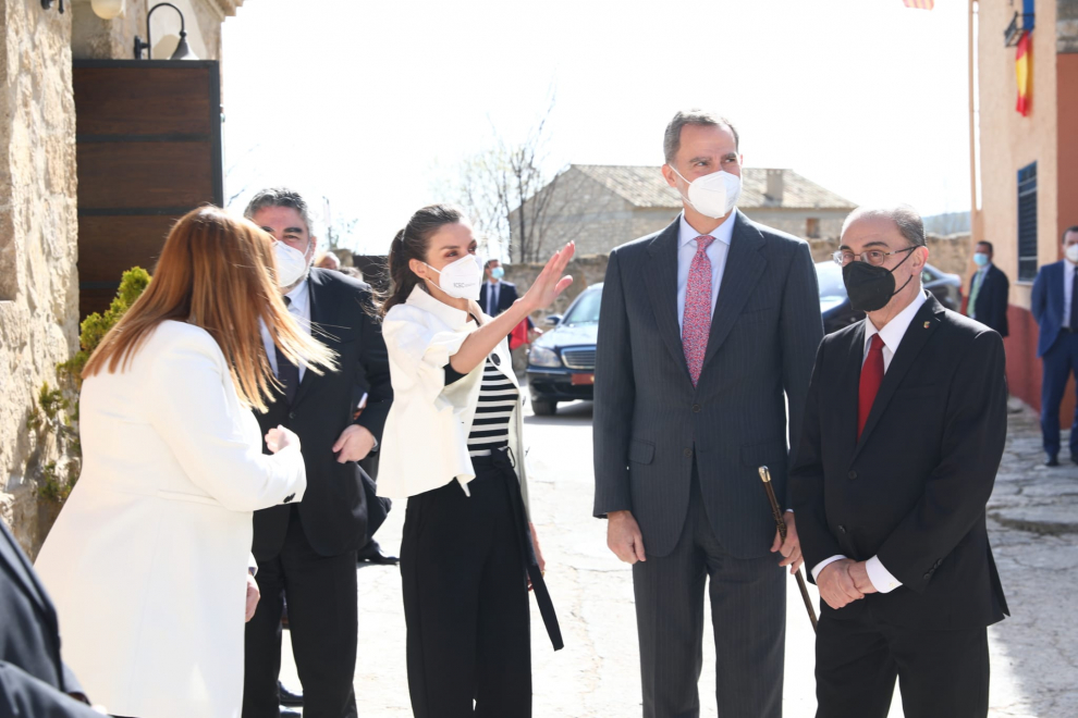 Los Reyes visitan Fuendetodos con motivo del 275 aniversario del nacimiento de Goya