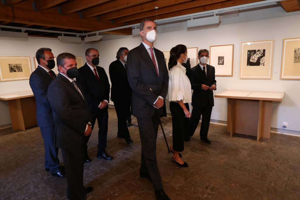 Los Reyes visitan Fuendetodos con motivo del 275 aniversario del nacimiento de Goya