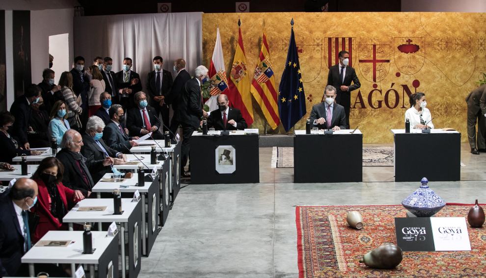 Los Reyes visitan Fuendetodos en el 275 aniversario del nacimiento de Goya