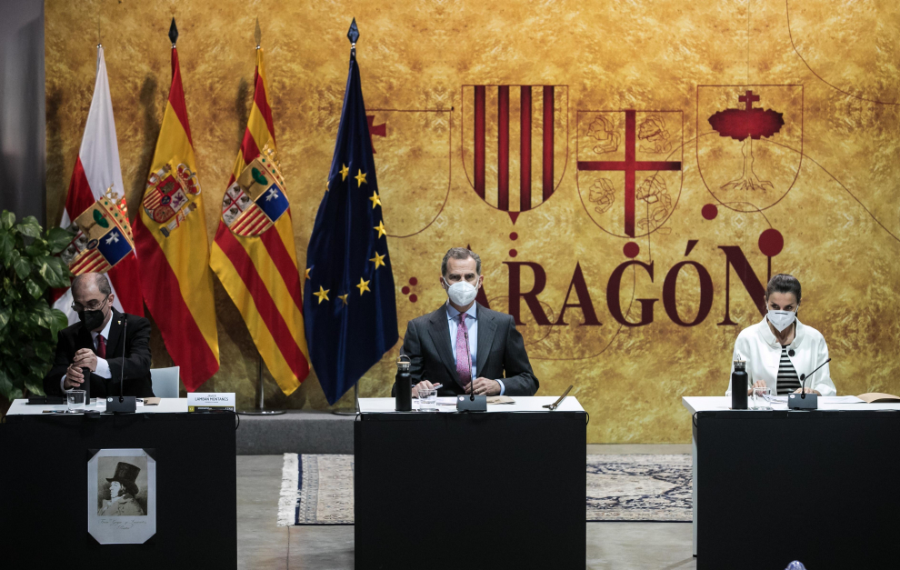 Los Reyes visitan Fuendetodos en el 275 aniversario del nacimiento de Goya