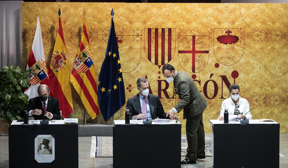 Los Reyes visitan Fuendetodos en el 275 aniversario del nacimiento de Goya