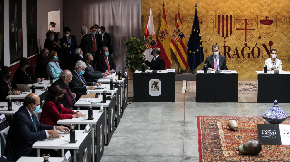 Los Reyes visitan Fuendetodos en el 275 aniversario del nacimiento de Goya