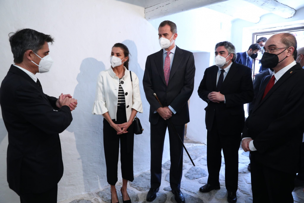 Visita de los Reyes a Fuendetodos con motivo del 275 aniversario del nacimiento de Francisco de Goya