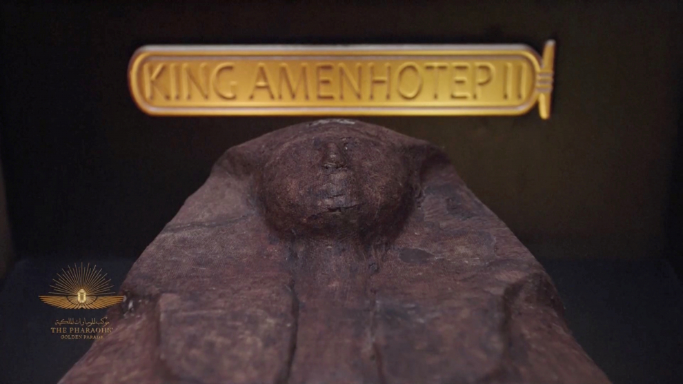 Transfer of mummies from the Egyptian Museum to the National Museum of Egyptian Civilization, in Cairo